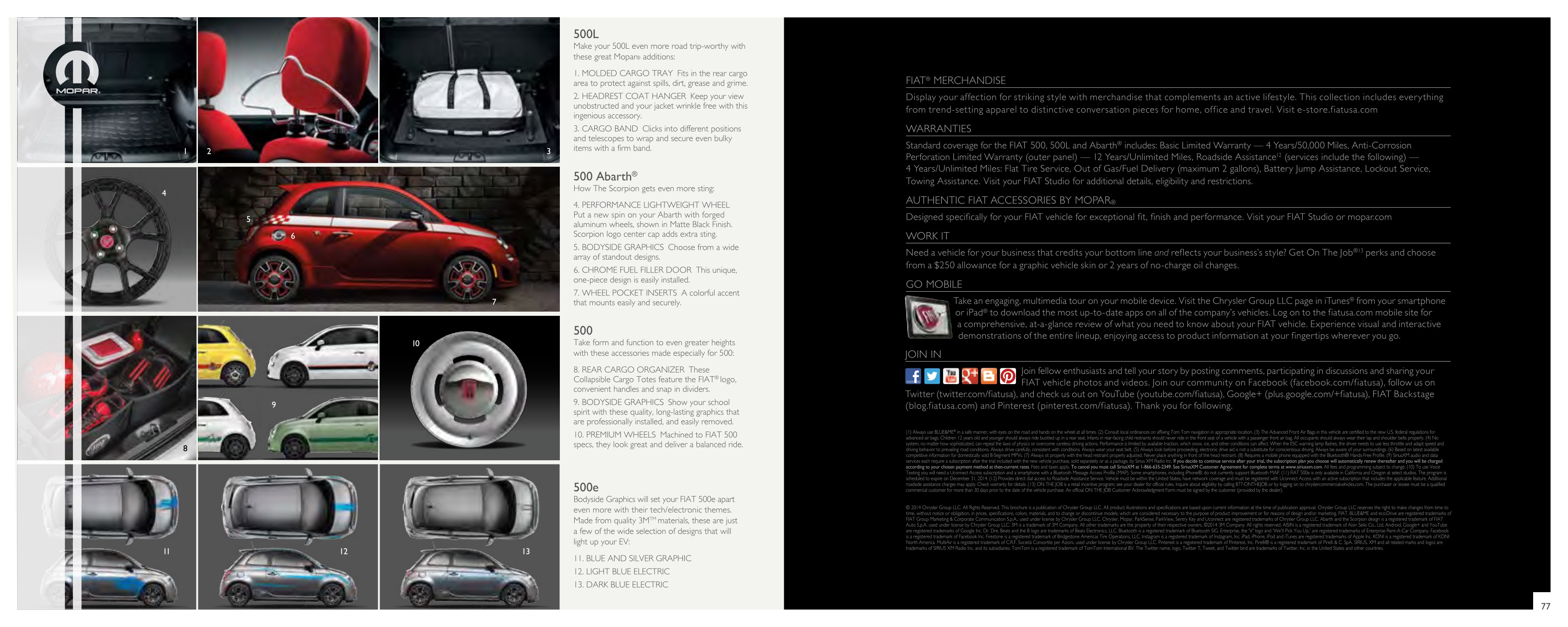 2015 Fiat 500 Brochure Page 3